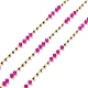 цепочки rondelle со стеклянными бусинами(CHS-G028-07G-03)-1