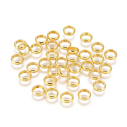 Brass Spacer Beads, Rondelle, Golden, 6x2mm, Hole: 4mm(EC0826mm-G)