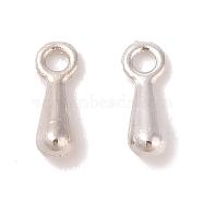 Alloy Charms, Chain Extender Drop, Teardrop, Platinum, 7x2.5x2mm, Hole: 1mm(X-PALLOY-R069-P)