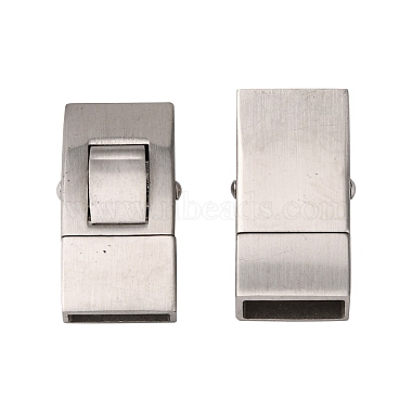 Non-Tarnish 304 Stainless Steel Bayonet Clasps(STAS-I171-10P)-2