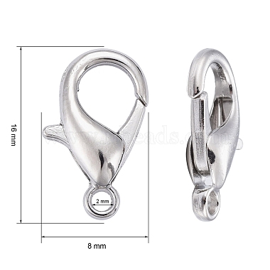 Zinc Alloy Lobster Claw Clasps(E106)-3