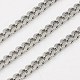 3.28 Feet 304 Stainless Steel Twist Chains(X-CHS-K001-19-3mm)-1