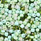 perles de rocailles en verre de couleurs intérieures opaques et transparentes(SEED-F004-4mm-04)-1