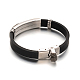 Trendy Silicone Bracelets(BJEW-F195-31)-2