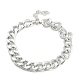 Chunky Aluminum Curb Chain Necklaces for Women(NJEW-K261-01C-P)-2