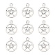 Pendentifs de pentagramme de style tibétain(X-PALLOY-2739-AS-LF)-1