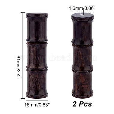 Ebony Wood Big Pendants(WOOD-WH0027-62)-2