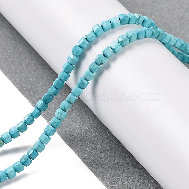 Natural Howlite Beads Strands(G-G001-A02-04)-2