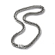 304 Stainless Steel Cuban Link Chain Necklaces(NJEW-P288-25P)-1
