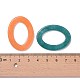 Oval Imitation Gemstone Acrylic Linking Rings(X-OACR-R022-M)-4