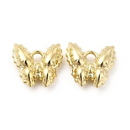 Rack Plating Alloy Charms, Cadmium Free & Lead Free, Butterfly, Light Gold, 12x12.5x4mm, Hole: 1.8mm(FIND-G044-31LG)