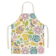 Easter Theme Flax Sleeveless Apron, with Double Shoulder Belt, Colorful, 700x600mm(PW-WG92721-05)