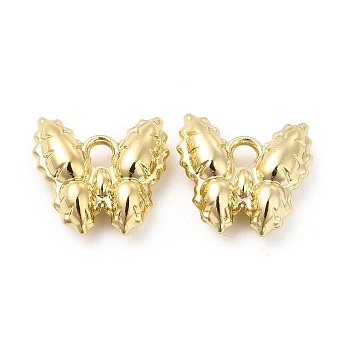 Rack Plating Alloy Charms, Cadmium Free & Lead Free, Butterfly, Light Gold, 12x12.5x4mm, Hole: 1.8mm