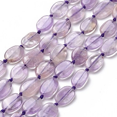 Oval Amethyst Beads