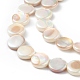 Electroplated Natural Freshwater Shell Beads Strands(SHEL-K001-002)-3