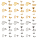 36Pcs 6 Styles 304 Stainless Steel Stud Earring Findings(STAS-UN0056-38)-1