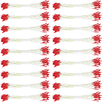 Rope with Plaster Artificial Fzlower Core for Hairpin Accessories, Crimson, 85x0.5mm, about: 20~25pc/set(DIY-WH20010-10A)