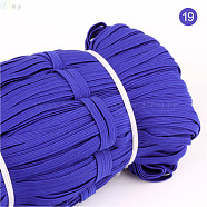 Elastic Cord, with Polyester Outside and Rubber Inside, Mauve, 6mm, about 30m/bundle(EC-WH0014-19)