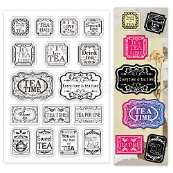 Custom PVC Plastic Clear Stamps, for DIY Scrapbooking, Photo Album Decorative, Cards Making, Word, 160x110mm(DIY-WH0618-0072)