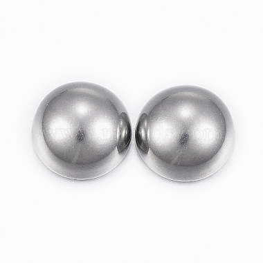 Stainless Steel Color Half Round 304 Stainless Steel Cabochons