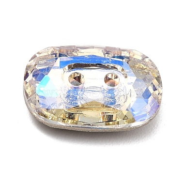 2-Hole Rectangle Glass Rhinestone Buttons(BUTT-D001-K)-4