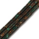 Assembled Synthetic Malachite & Natural Bronzite Beads Strands(G-Q181-A01-01)-1