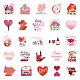 50Pcs Valentine's Day Theme PVC Cartoon Stickers(PW-WG84874-01)-4