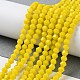 Opaque Solid Color Imitation Jade Glass Beads Strands(GLAA-F029-P4mm-05)-4