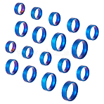 18Pcs 9 Styles Stainless Steel Wide Band Finger Rings for Women Men, Plain Band Rings, Blue, 8mm, Inner Diameter: US Size 4 1/4~13 1/4(15~22.4mm), 2pcs/style(RJEW-UN0002-53BU)