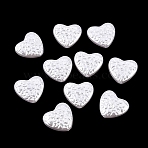 ABS Plastic Imitation Pearl Beads, Patterned Heart, White, 20x22x6.5mm, Hole: 1.8mm, about 290pcs/500g(PL-CBA8DB3-24)