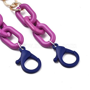 Personalized Aluminium & Acrylic Chain Necklaces(NJEW-JN02911-04)-3