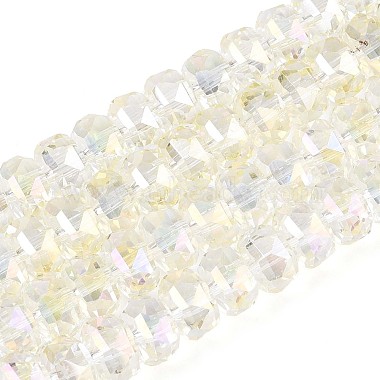 電気メッキ透明ガラスビーズストランド(EGLA-N022-04A-D20)-1