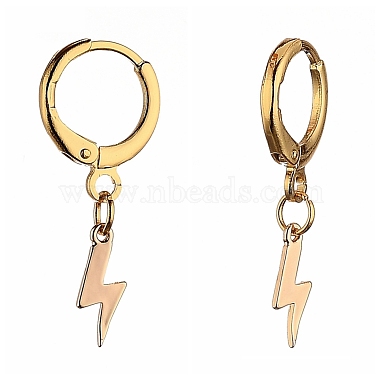 Brass Huggie Hoop Earrings(EJEW-JE04208-03)-2