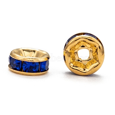 Brass Rhinestone Spacer Beads(RB-A014-Z6mm-G)-5