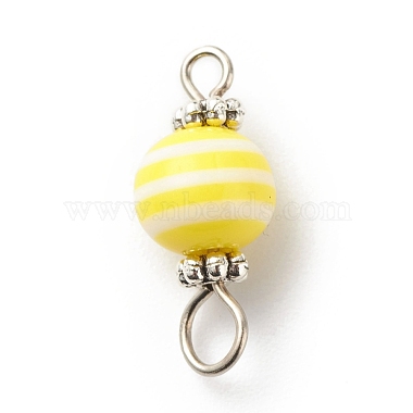 Stripe Resin Connector Charms(PALLOY-JF01797-01)-2
