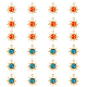 28Pcs 2 Colors Alloy Enamel Pendants(ENAM-HY0001-29)-1