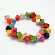 Cube Synthetic Turquoise Bead Strands(X-G-M150-24)-2