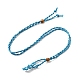 Geflochtene Makramee-Beutel-Halskette aus Wachsseil herstellen(NJEW-J007-07)-1