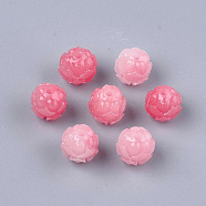 Synthetic Coral Carve Beads, Dyed, Flower, Light Coral, 8x8mm, Hole: 1.4mm(CORA-S027-33A)