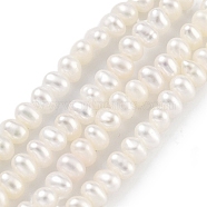 Natural Cultured Freshwater Pearl Beads Strands, Potato, Old Lace, 2.8~3.2mm, Hole: 0.5mm, about 70pcs/strand, 7.68 inch(19.5cm)(PEAR-C003-11B)