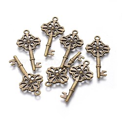 Antique Bronze Key Alloy Pendants(X-EA10902Y-AB)