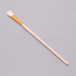 Wooden Paint Brush, with Wool, Clay Tool, BurlyWood, 16.5x0.8x0.55cm(AJEW-WH0237-08A)