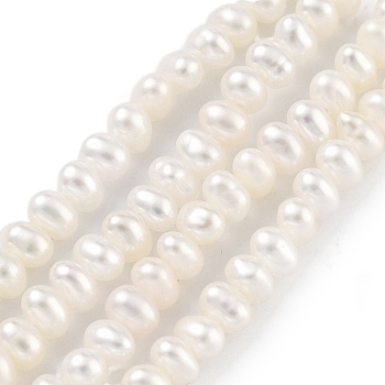 Natural Cultured Freshwater Pearl Beads Strands, Potato, Old Lace, 2.8~3.2mm, Hole: 0.5mm, about 70pcs/strand, 7.68 inch(19.5cm)