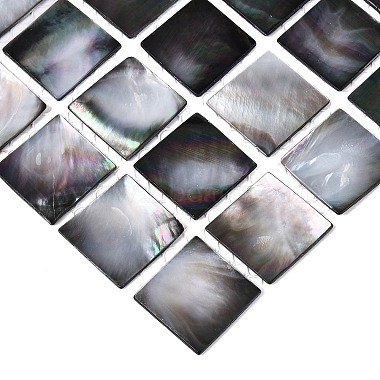 Natural Black Lip Mosaic Tiles Cabochons(SHEL-Q029-10)-2