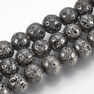10mm Round Lava Beads