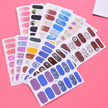 Glitter Full Cover Imitation Diamond Glass Diamond Nail Stickers(MRMJ-T072-L-M)-5