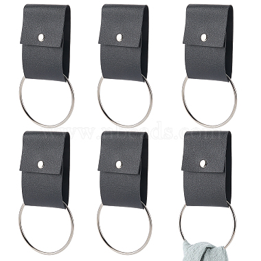 6Pcs PU Leather Towel Hook(AJEW-CL0003-35A)-1