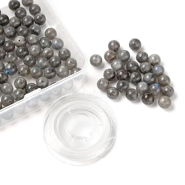 100pcs 8mm grade aa perles rondes en labradorite naturelle(DIY-LS0002-58)-2