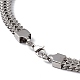 304 Stainless Steel Snake Chain Necklace with Lobster Claw Clasps for Men Women(STAS-K249-04C-P)-3