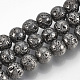 Electroplated Natural Lava Rock Bead Strands(X-G-T061-55D-10mm)-1